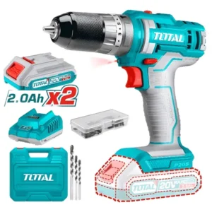 Taladro inalámbrico percutor 20V 10mm + 2 baterías + 1 cargador (TIDLI201452)