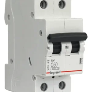Interruptor automático bifásico 2 x 50A 6kA RX3 419878 Legrand