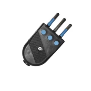 Enchufe macho 2P+T 10A convencional negro Vol Stanford