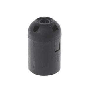 Portalámpara negro E-27 Stanford