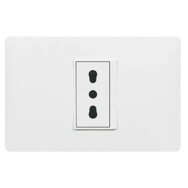 Enchufe simple 10/16 A BCO. PU1180 embutido Luzica