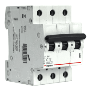 Interruptor automático trifásico 3 x 16A 6kA RX3 419884 Legrand