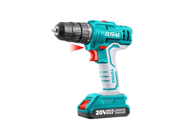 Taladro atornillador inalámbrico 20V 10mm 1 batería 1 cargador (TDLI20011)