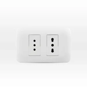 Enchufe Doble 10/16A Blanco Embutido (5380216E)