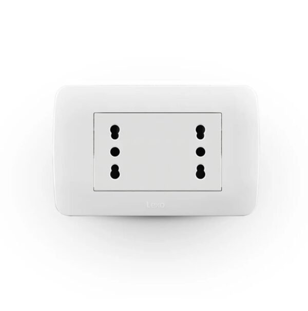 Enchufe Duplex 10/16A Blanco Embutido (58401005)