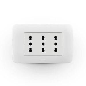 Enchufe Triplex 10/16A Blanco Embutido (58402005)